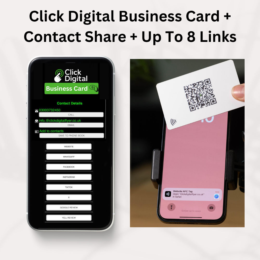 Click Digital Business Contact Share + Up to 8 Links.
